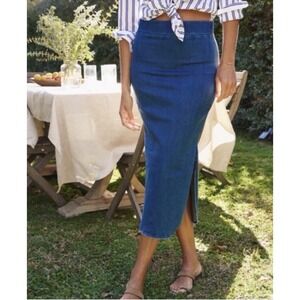 Frank and Eileen NWT Donegal Unforgettable Skirt 1977 Denim Medium Wash Size 2